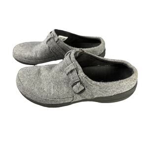 Merrell Encore Kassie Buckle Wool Mule Light Grey J98710 - Women's Size 8